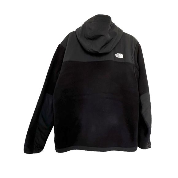 The North Face Men’s Black Full Zip Hooded Denali Fleece Jacket Size Large - Picture 3 of 7
